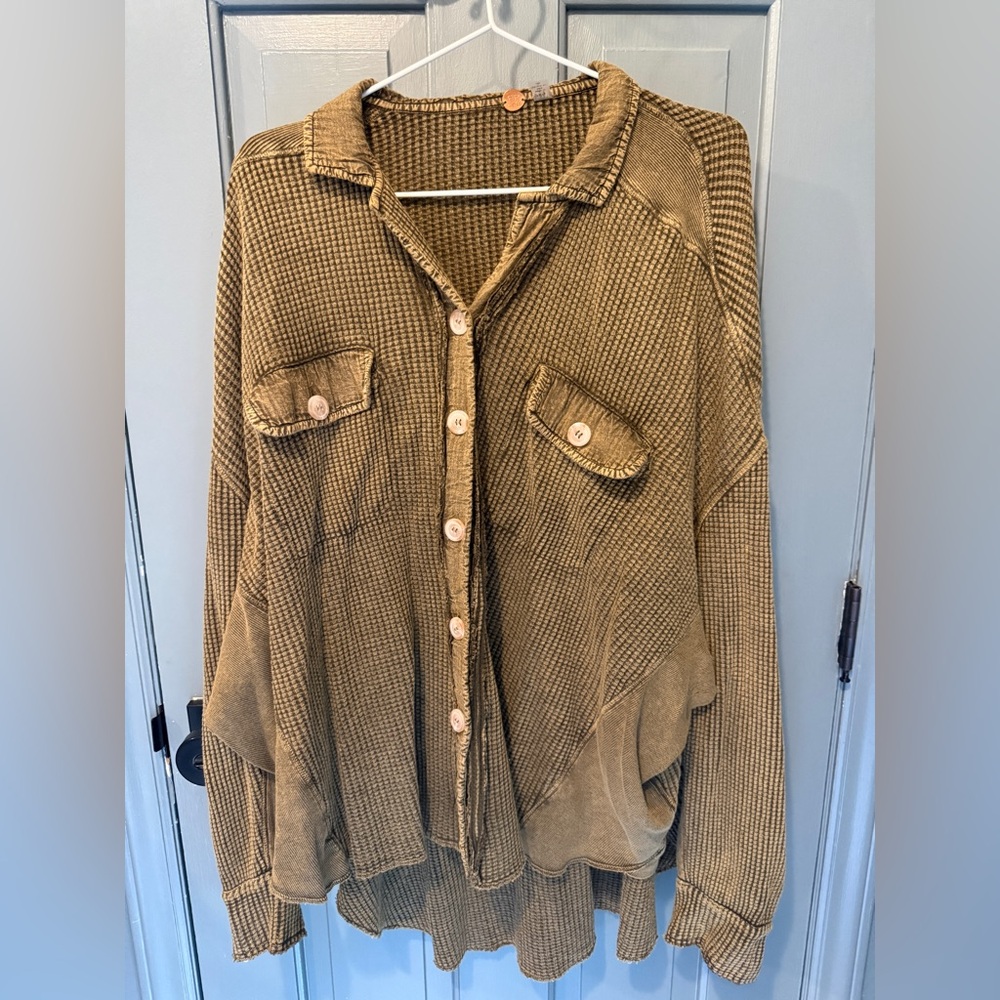 Free People One Scout XS Military Green